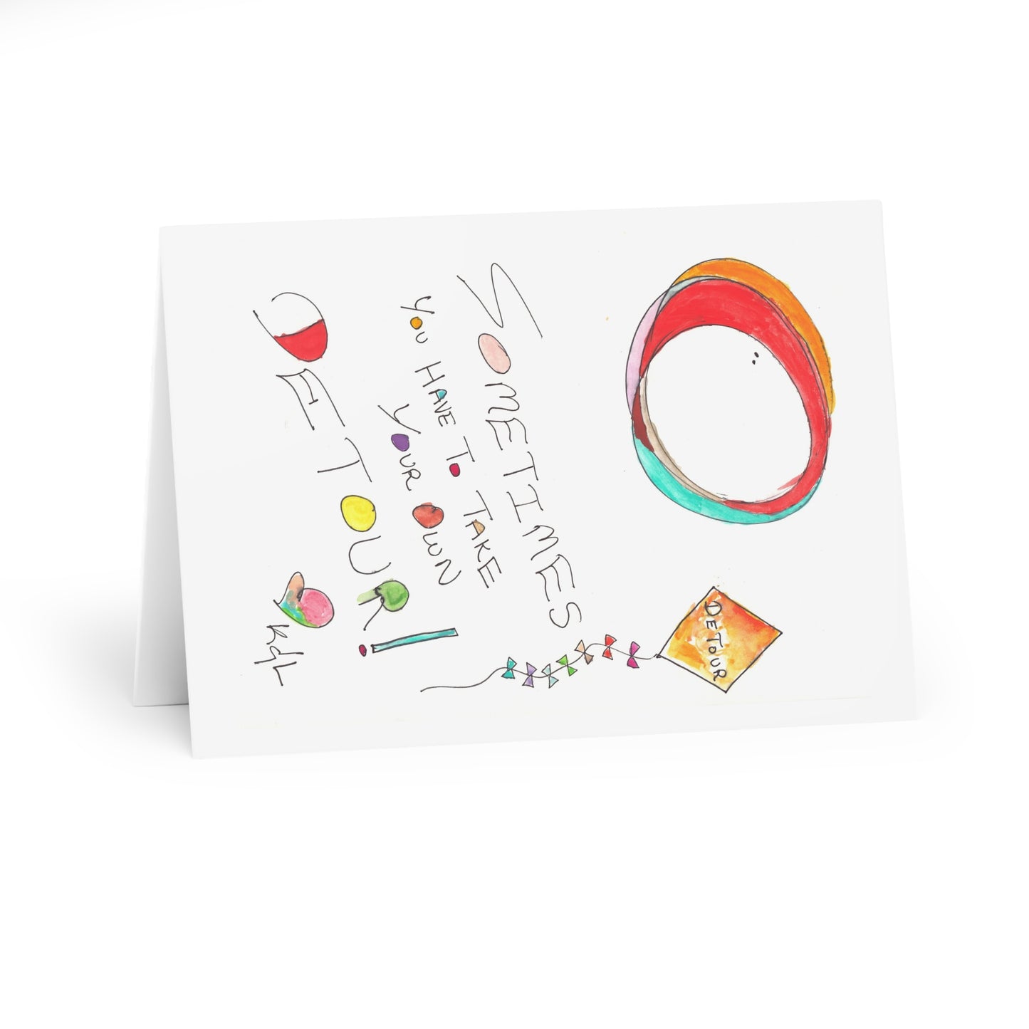 Greeting Cards (5 Pack Single Image) - Take your Own Detour