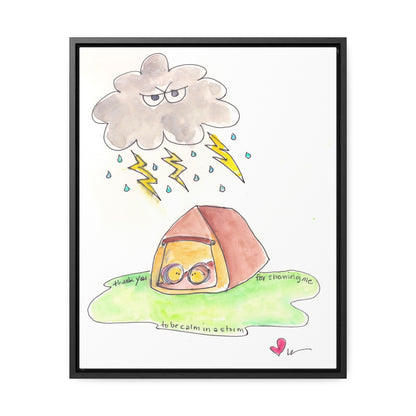 Gallery Canvas with Black Frame - My Calm in a Storm