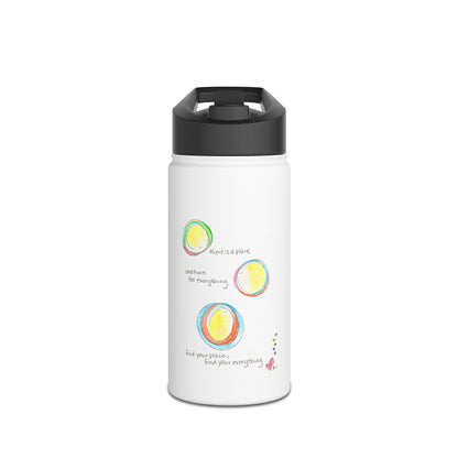 Stainless Steel Water Bottle, Standard Lid - Place and Time