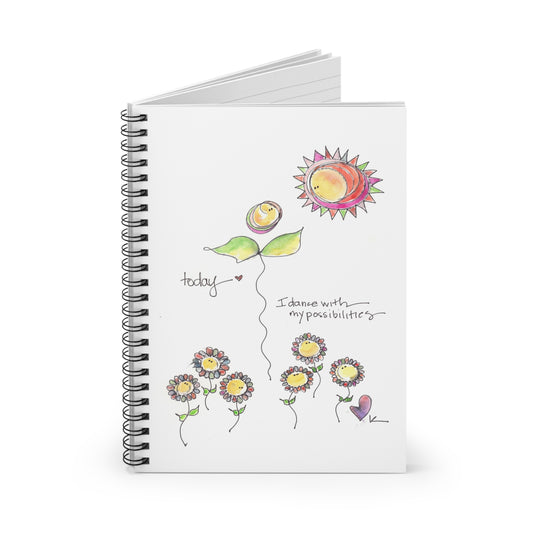 Spiral Notebook (Ruled Line) - Dance with Possibilities