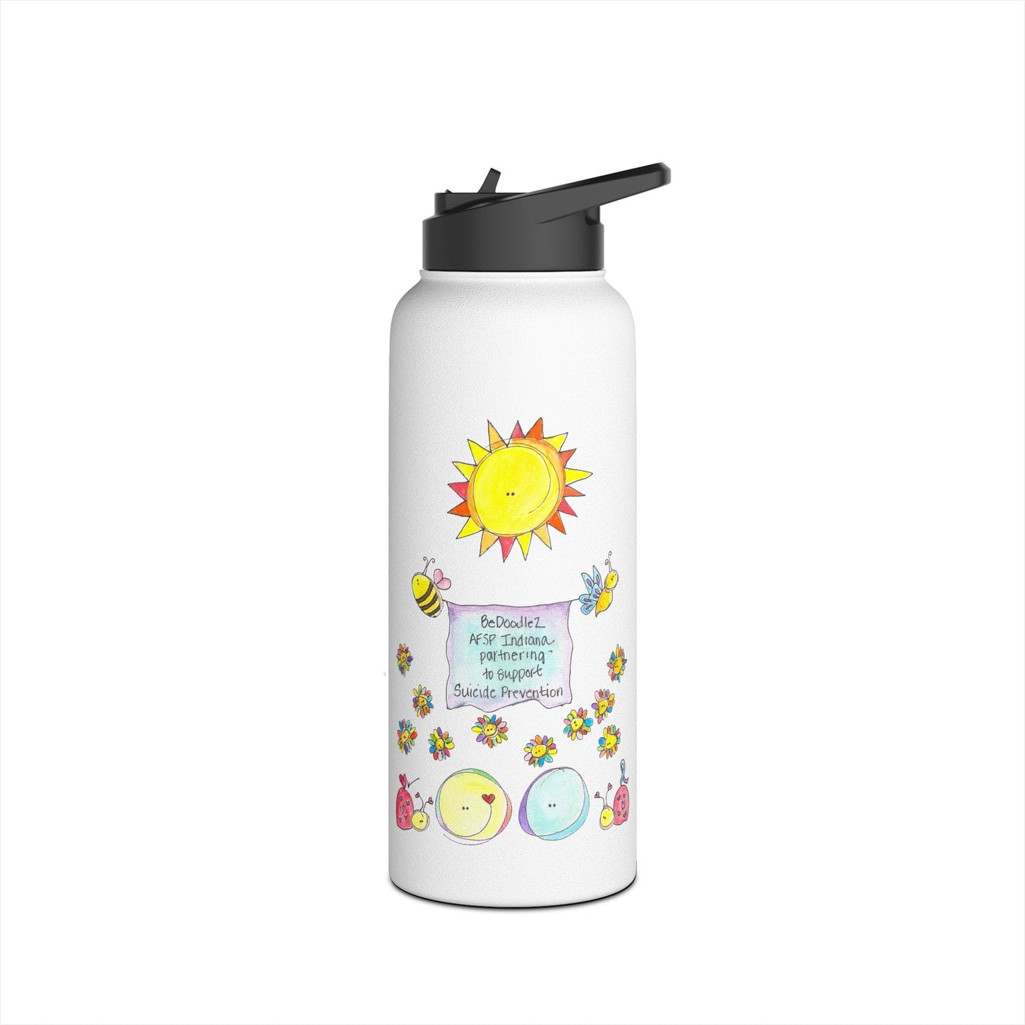AFSP Indiana Stainless Steel Water Bottle, Standard Lid - Lucky to Know You