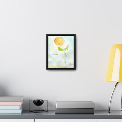 Gallery Canvas with Black Frame - Be in Bloom