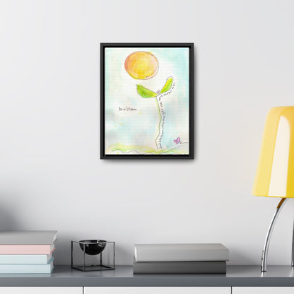 Gallery Canvas with Black Frame - Be in Bloom