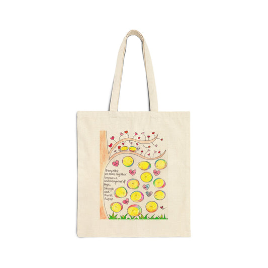 AFSP Indiana Cotton Canvas Tote Bag - Every Step We Take Together