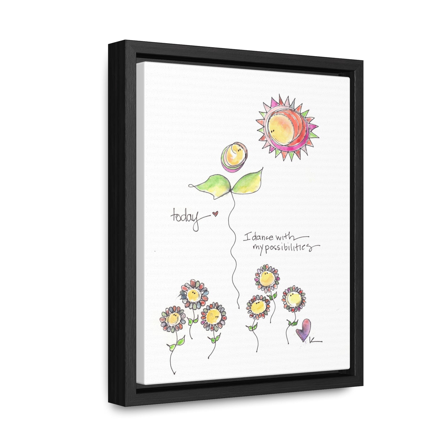 Gallery Canvas with Black Frame - Dance with Possibilities