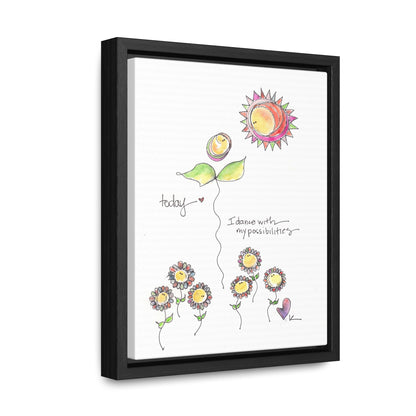 Gallery Canvas with Black Frame - Dance with Possibilities