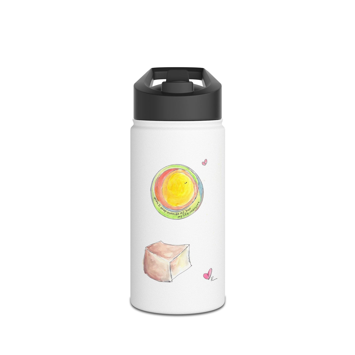 Stainless Steel Water Bottle, Standard Lid - Outside my Box