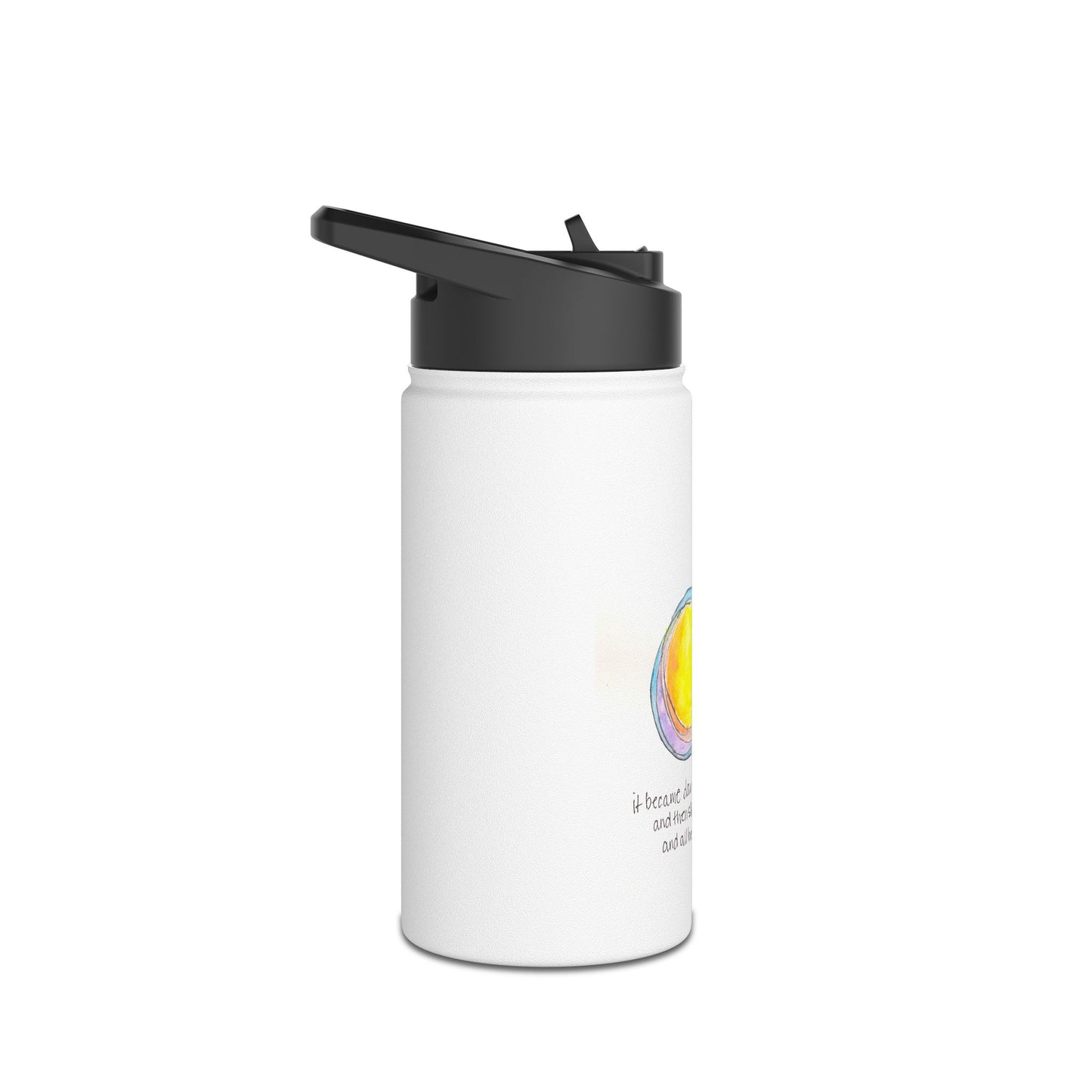 Stainless Steel Water Bottle, Standard Lid - She saw the Sun